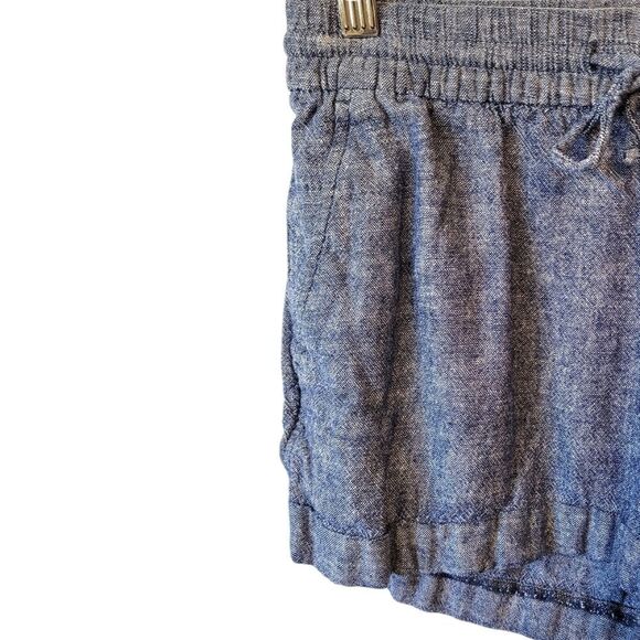 Old Navy Women's Blue Linen Blend Shorts Size S - Picture 4 of 5